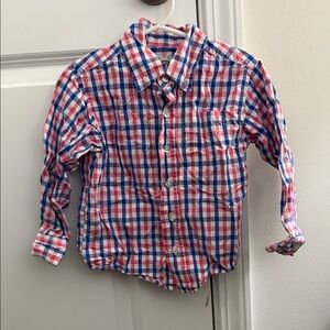J. Khaki Kids Plaid Button Down Shirt - Red, Blue, White